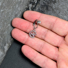 Load image into Gallery viewer, Pink Gem Lunar Dragonfly Fake Clip On Belly Ring