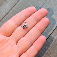 Load image into Gallery viewer, 20G 5/16 Clear Gem Fancy Fab Butterfly Nose Hoop