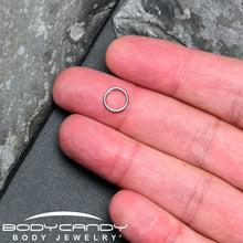 Load image into Gallery viewer, 16G 7mm 316L Surgical Steel Precision Hinged Segment Hoop