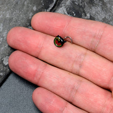 Load image into Gallery viewer, 20G 7mm Watermelon Cat Love Left Side Nose Screw
