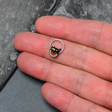 Load image into Gallery viewer, 16G 3/8 Watermelon Cat Love Hinged Segment Ring