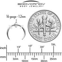 Load image into Gallery viewer, 16G 5/16 Pincher Crescent Taper