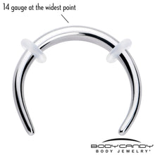 Load image into Gallery viewer, 14G 3/8 Pincher Crescent Taper