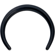 Load image into Gallery viewer, 14G 3/8 Black Pincher Crescent Taper