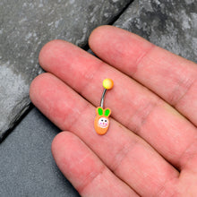 Load image into Gallery viewer, Surprise Carrot Easter Bunny Belly Ring