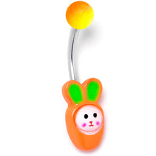 Load image into Gallery viewer, Surprise Carrot Easter Bunny Belly Ring