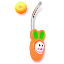 Load image into Gallery viewer, Surprise Carrot Easter Bunny Belly Ring