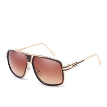 Load image into Gallery viewer, Modern Classic Oversized Men Sunglasses Luxury Brand New Glasses Square With High Quality Metal Frame and Polarized Mirror Glasses Oculos de sol With UV400 Prodection for Sun