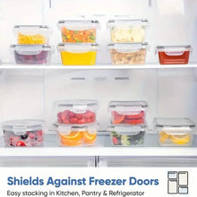 Load image into Gallery viewer, 48-Piece Food Storage Container Set – Stackable, Microwave Safe, BPA Free