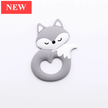 Load image into Gallery viewer, New Sets Baby Silicone Teether Rodent Silicone Animal Fox Teeth Chew Children Goods