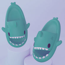 Load image into Gallery viewer, New Men and Women Summer Slippers Lovely Shark Shape Slides Outdoor Women Shoes Flip Flops Lightweight Open Toe Beach Pool Slides Sandals Shark Shower Slipper