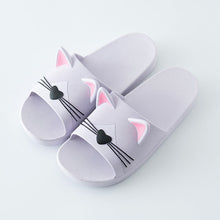 Load image into Gallery viewer, Women Summer Slippers Beach Slide Sandals Cats Flip Flops Soft Sole Comfortable Couple Slippers For Women Quick Drying Bathroom Slippers Pillow Slides Non Slip Soft Thick Sole Open Toe Soft Slippers