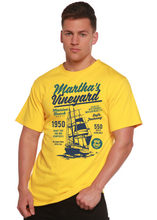 Load image into Gallery viewer, Martha's vineyard Men's Bamboo Viscose/Organic Cotton Short Sleeve Graphic T-Shirt