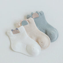 Load image into Gallery viewer, 3 Pairs Cartoon Candy Color Cotton Fashion Elastic Band Socks For Newborn Boys And Girls