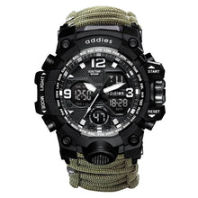 Load image into Gallery viewer, Military Survival Men Watch With Compass/whistle /scraper/Waterproof 30M Outdoor Men Sports G Style -Shock Watch Relogio Masculino