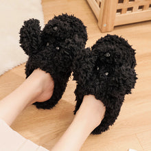 Load image into Gallery viewer, Couples Winter Pack Heel Cotton Shoes Women's Mens Slipper Winter Shoes New Fashion Casual Fur Plush Slides Winter Slippers For Women House Slippers Fluffy Soft Comfy Fuzzy Slippers Faux Fur Plush Anti-Skid Slippers