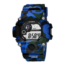 Load image into Gallery viewer, Shock Military Army Mens Watch In Camouflage Style With LED Digital Back Light With Luminous Effect