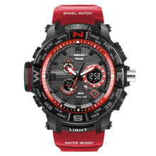 Load image into Gallery viewer, New Luxury Sport Watch With Dual Display LED Digital Analog Electronic Quartz Display and Waterproof 30M protection