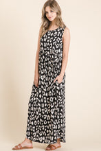 Load image into Gallery viewer, Leopard Maxi Dress with Pockets – Trendy Leopard Print Dress, Pocketed Maxi Dress, Shirred Waist Dress, Comfortable Leopard Dress, Stylish Maxi Dress, Chic Animal Print Dress, Casual Chic Maxi Dress