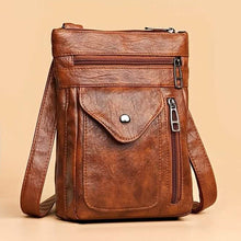 Load image into Gallery viewer, Women’s Vintage Leather Crossbody Bag