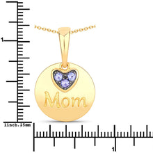 Load image into Gallery viewer, 0.21 Carat Genuine Tanzanite .925 Sterling Silver Pendant