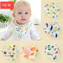 Load image into Gallery viewer, Infant Kids Baby Unisex Feeding Saliva Towel Dribble Triangle Bandana Bibs Burp Cloths Baby Gifts