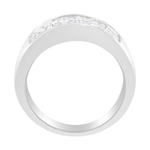 Load image into Gallery viewer, 14K White Gold Princess and Baguette-cut Diamond Ring (1.0 Cttw, H-I Color, VS2-SI1 Clarity) - Size 6