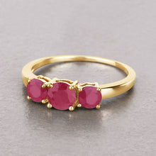 Load image into Gallery viewer, 1.15 Carat Genuine Ruby 14K Yellow Gold Ring