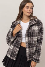 Load image into Gallery viewer, Timeless Plaid Collared Neck Bouclé Jacket with Pockets Elegant Retro Outerwear Women Jacket