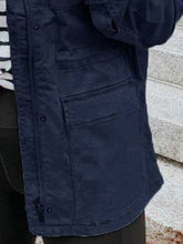 Load image into Gallery viewer, Retro Pocketed Long Sleeve Zip-Up Jacket Lightweight & Stylish Outerwear for Everyday Wear