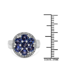 Load image into Gallery viewer, 1.61 Carat Genuine Tanzanite .925 Sterling Silver Ring