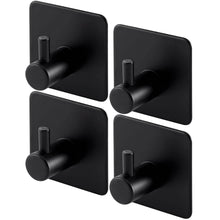 Load image into Gallery viewer, 4-Pack Heavy Duty Stick Hooks β Stainless Steel, Waterproof, Wall Mount