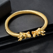 Load image into Gallery viewer, Double Dragon Copper Bracelet β Rock & Hip-Hop Style, Unisex
