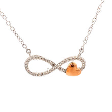 Load image into Gallery viewer, Diamond Heart Love Pendant Sterling Silver 14KT Gold