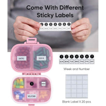 Load image into Gallery viewer, 8 Compartments Travel Pill Organizer