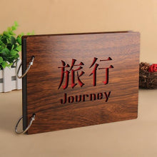 Load image into Gallery viewer, 8 Inch Wood Cover Albums Handmade Pasted Photo Album Personalized Baby Lovers DIY Photo Albums Birthday Gift Family Scrapbook Albums Family Anniversary Gift For Couple