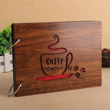 Load image into Gallery viewer, 8 Inch Wood Cover Albums Handmade Pasted Photo Album Personalized Baby Lovers DIY Photo Albums Birthday Gift Family Scrapbook Albums Family Anniversary Gift For Couple