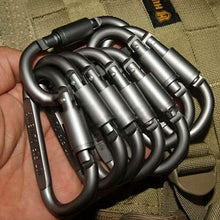 Load image into Gallery viewer, 8-Pack: Aluminum Outdoor Carabiner