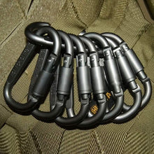 Load image into Gallery viewer, 8-Pack: Aluminum Outdoor Carabiner