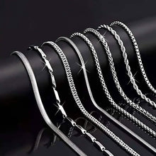 Load image into Gallery viewer, 8-Piece Set: Stainless Steel Fashion Necklaces
