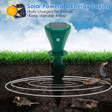 Load image into Gallery viewer, 8-Pieces: Solar Powered Repellent Waterproof Solar Vibration Stake