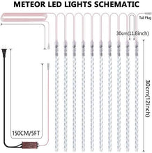Load image into Gallery viewer, 8-Pieces: Waterproof LED Meteor Shower Rain Lights