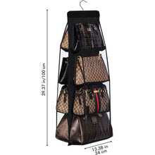 Load image into Gallery viewer, 8 Pocket Hanging Purse Organizer Handbag Storage Hanger