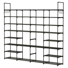 Load image into Gallery viewer, 8-Tier Shoe Rack Metal Shoe Storage Shelf