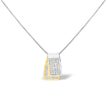 Load image into Gallery viewer, 14KT White Gold Diamond Box Pendant Necklace (1 cttw, H-I Color, SI2-I1 Clarity)