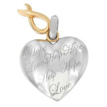 Load image into Gallery viewer, 10K Yellow Gold Over Silver Heart Pendant Necklace