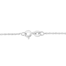 Load image into Gallery viewer, .925 Sterling Silver 1/6 Cttw Brilliant-Cut Diamond Miracle-Set Shared Prong Cross 18" Pendant Necklace (I-J Color, I2-I3 Clarity)