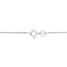 Load image into Gallery viewer, .925 Sterling Silver 1/2 Cttw Prong Set Treated Green Diamond Floral Cluster 18" Pendant Necklace (Green Color, I1-I2 Clarity)