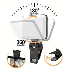 Load image into Gallery viewer, 80 LED Clip-On Rechargeable Selfie Ring Light