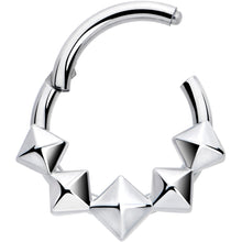 Load image into Gallery viewer, 16G 5/16 3D Punk Style Hinged Segment Ring